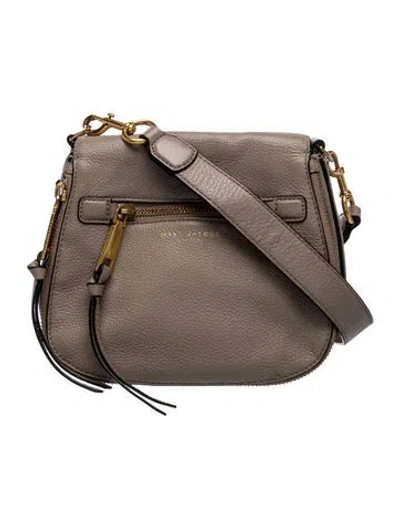 Pre-owned Marc Jacobs Leather Messenger Bag In Brown