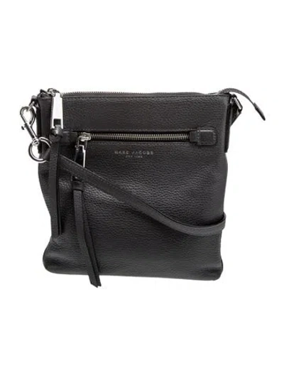 Pre-owned Marc Jacobs Leather Messenger Bag In Gray