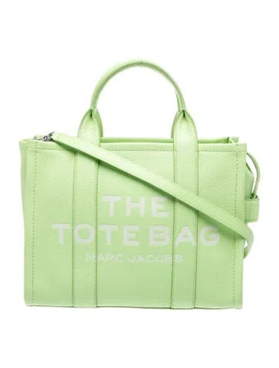 Pre-owned Marc Jacobs Leather Messenger Bag In Green
