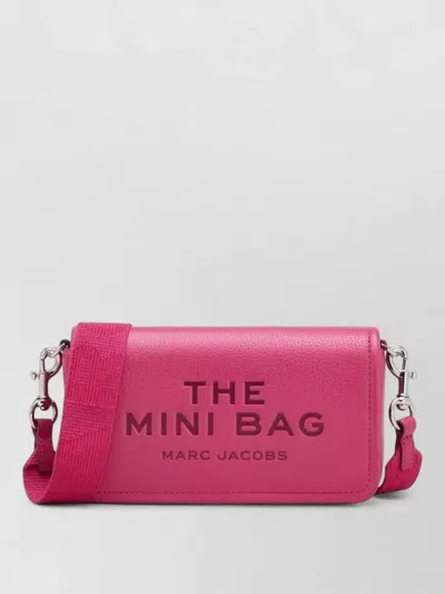 Marc Jacobs Leather Mini Crossbody Bag Adjustable Detachable In Pink