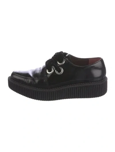 Pre-owned Marc Jacobs Leather Oxfords In Black