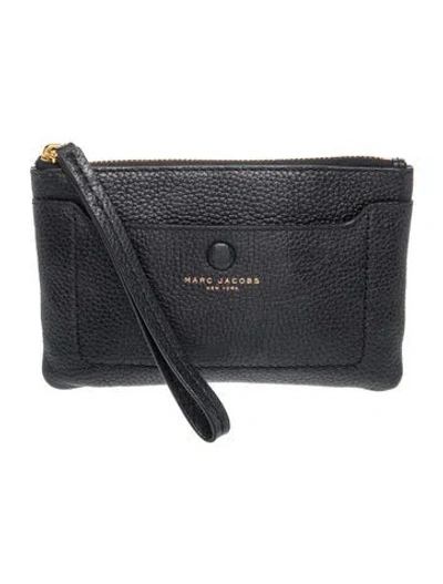 Pre-owned Marc Jacobs Leather Portfolio In Black