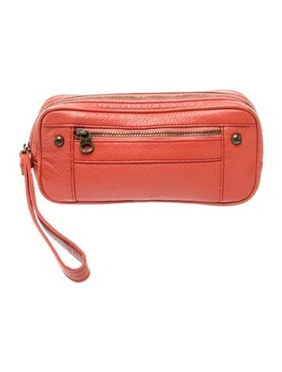 Pre-owned Marc Jacobs Leather Portfolio In Pink