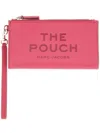 Marc Jacobs The Pouch Clutch In Fuxia Leather In Pink