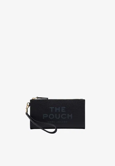 Marc Jacobs Leather Pouch Bag In Black