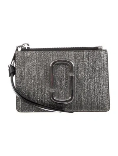 Pre-owned Marc Jacobs Leather Pouch In Grey
