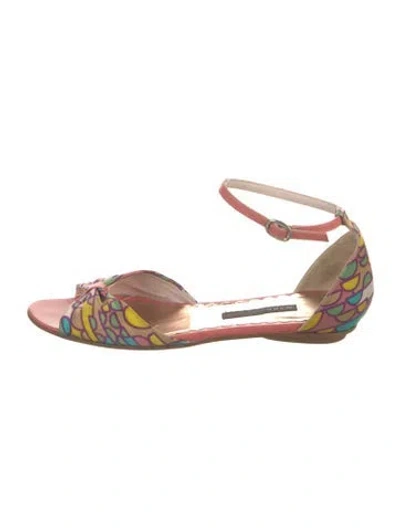 Pre-owned Marc Jacobs Leather Printed Sandals In Multi
