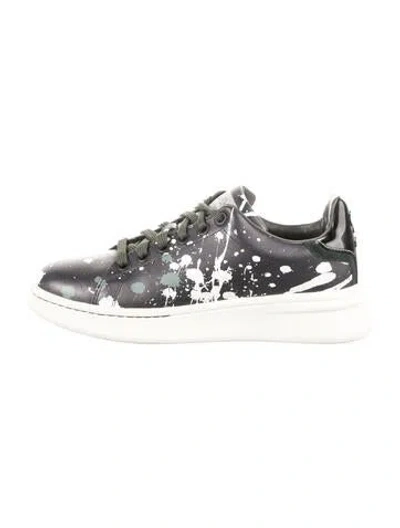 Pre-owned Marc Jacobs Leather Printed Sneakers In Multicolor