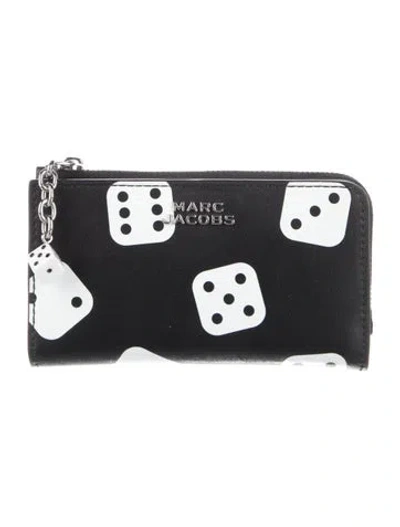Pre-owned Marc Jacobs Leather Printed Wallet In Multi