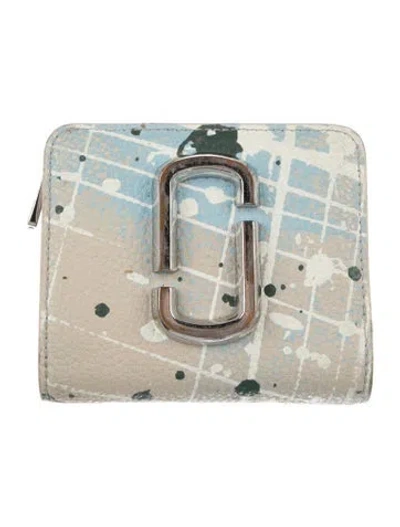 Pre-owned Marc Jacobs Leather Printed Wallet In Neutral