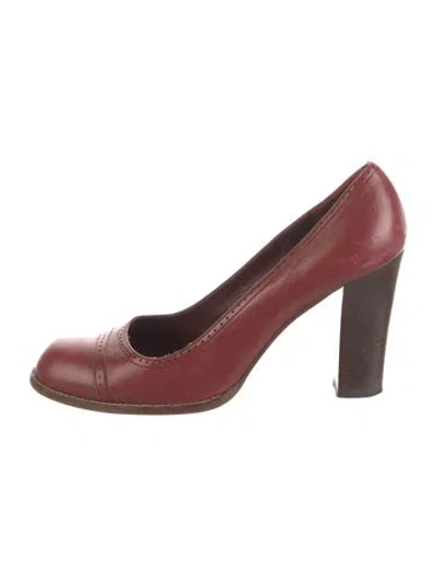 Pre-owned Marc Jacobs Leather Pumps In Red