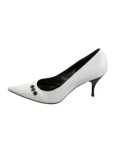 Pre-owned Marc Jacobs Leather Pumps In White