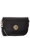 Marc Jacobs Leather Saddle Bag In Black