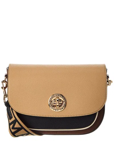 Marc Jacobs Leather Saddle Bag In Brown