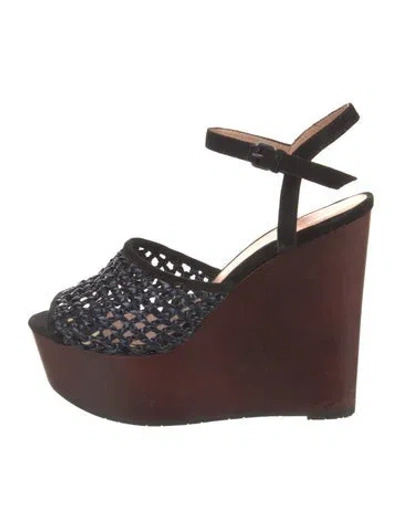 Pre-owned Marc Jacobs Leather Sandals In Black