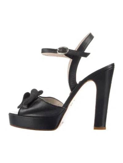 Pre-owned Marc Jacobs Leather Sandals In Black