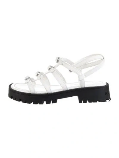 Pre-owned Marc Jacobs Leather Sandals In Black/white