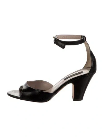 Pre-owned Marc Jacobs Leather Sandals In Blue