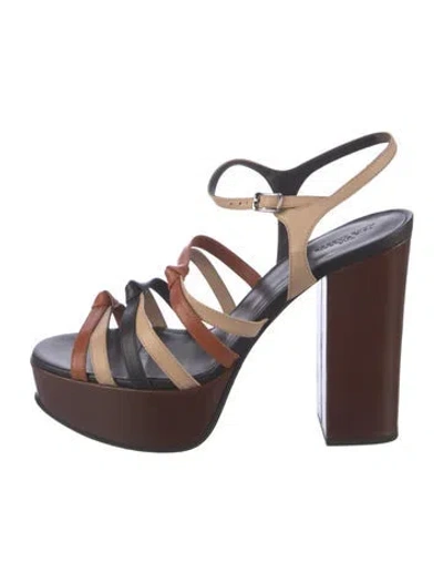 Pre-owned Marc Jacobs Leather Sandals In Brown