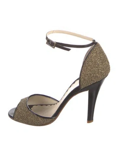 Pre-owned Marc Jacobs Leather Sandals In Gold