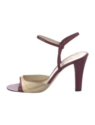 Pre-owned Marc Jacobs Leather Sandals In Purple