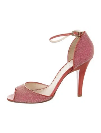 Pre-owned Marc Jacobs Leather Sandals In Red