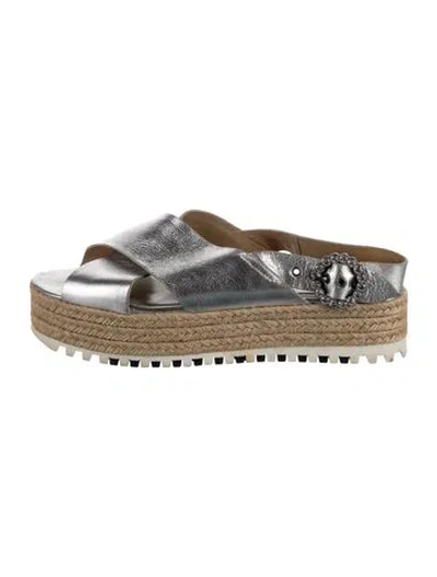 Pre-owned Marc Jacobs Leather Sandals In Silver