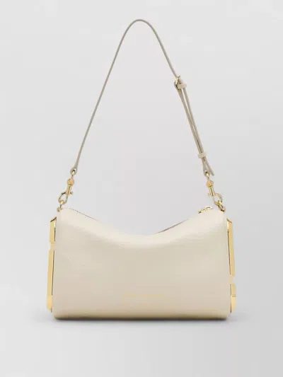Marc Jacobs Leather Shoulder Bag Adjustable Detachable Strap In Neutral