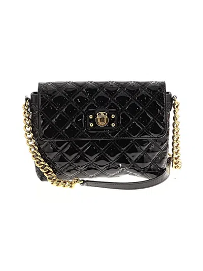 Pre-owned Marc Jacobs Leather Shoulder Bag In Black