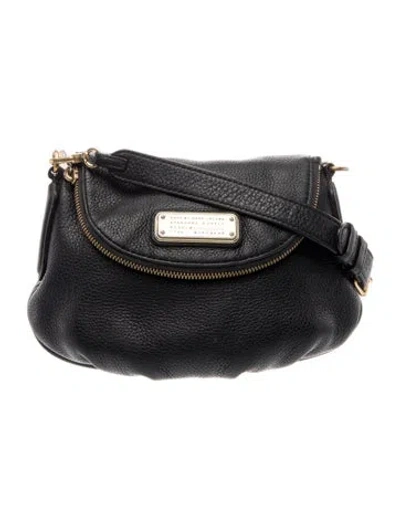 Pre-owned Marc Jacobs Leather Shoulder Bag In Black