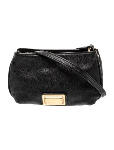 Pre-owned Marc Jacobs Leather Shoulder Bag In Black