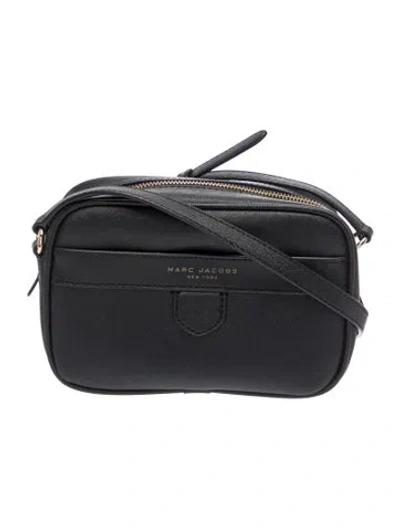 Pre-owned Marc Jacobs Leather Shoulder Bag In Black