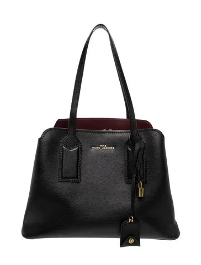 Pre-owned Marc Jacobs Leather Shoulder Bag In Black