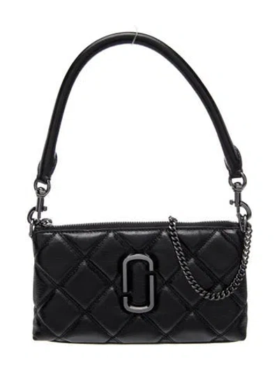 Pre-owned Marc Jacobs Leather Shoulder Bag In Black