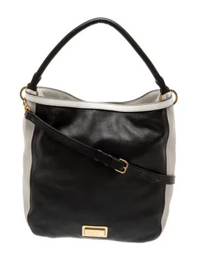 Pre-owned Marc Jacobs Leather Shoulder Bag In Black
