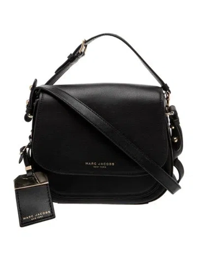 Pre-owned Marc Jacobs Leather Shoulder Bag In Black