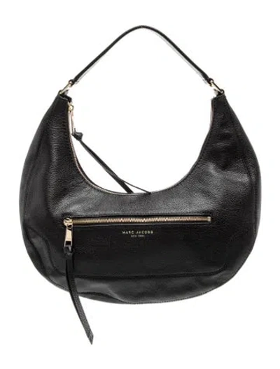 Pre-owned Marc Jacobs Leather Shoulder Bag In Black