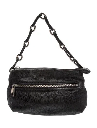 Pre-owned Marc Jacobs Leather Shoulder Bag In Black
