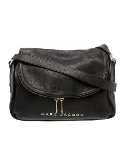Pre-owned Marc Jacobs Leather Shoulder Bag In Black