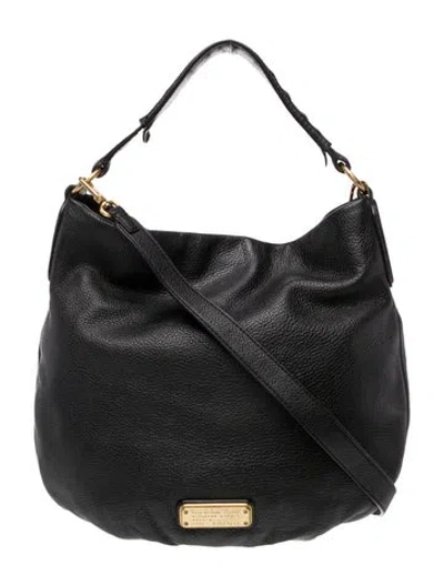 Pre-owned Marc Jacobs Leather Shoulder Bag In Black