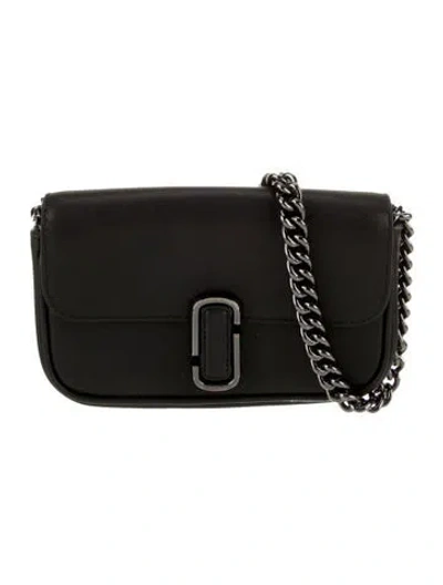 Pre-owned Marc Jacobs Leather Shoulder Bag In Black