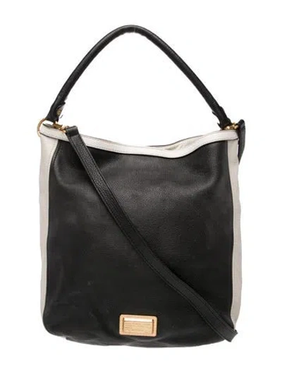 Pre-owned Marc Jacobs Leather Shoulder Bag In Black