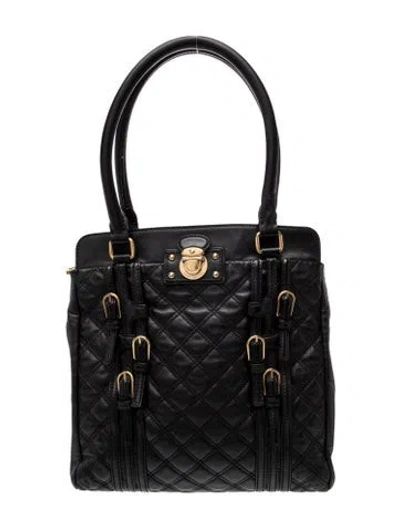 Pre-owned Marc Jacobs Leather Shoulder Bag In Black