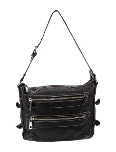 Pre-owned Marc Jacobs Leather Shoulder Bag In Black