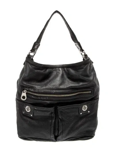 Pre-owned Marc Jacobs Leather Shoulder Bag In Black