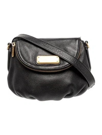 Pre-owned Marc Jacobs Leather Shoulder Bag In Black