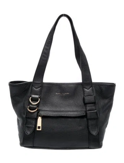 Pre-owned Marc Jacobs Leather Shoulder Bag In Black