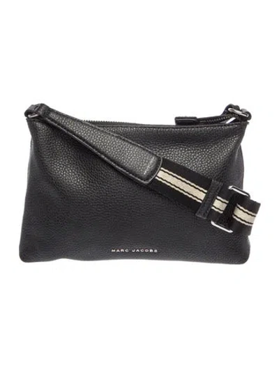 Pre-owned Marc Jacobs Leather Shoulder Bag In Black