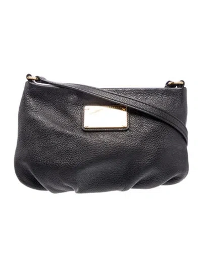 Pre-owned Marc Jacobs Leather Shoulder Bag In Black