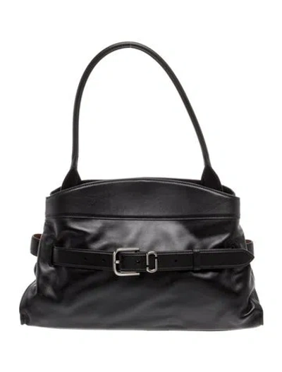 Pre-owned Marc Jacobs Leather Shoulder Bag In Black